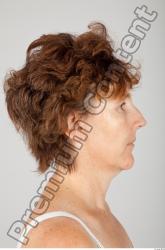 Head Woman White Slim Wrinkles Female Studio Poses